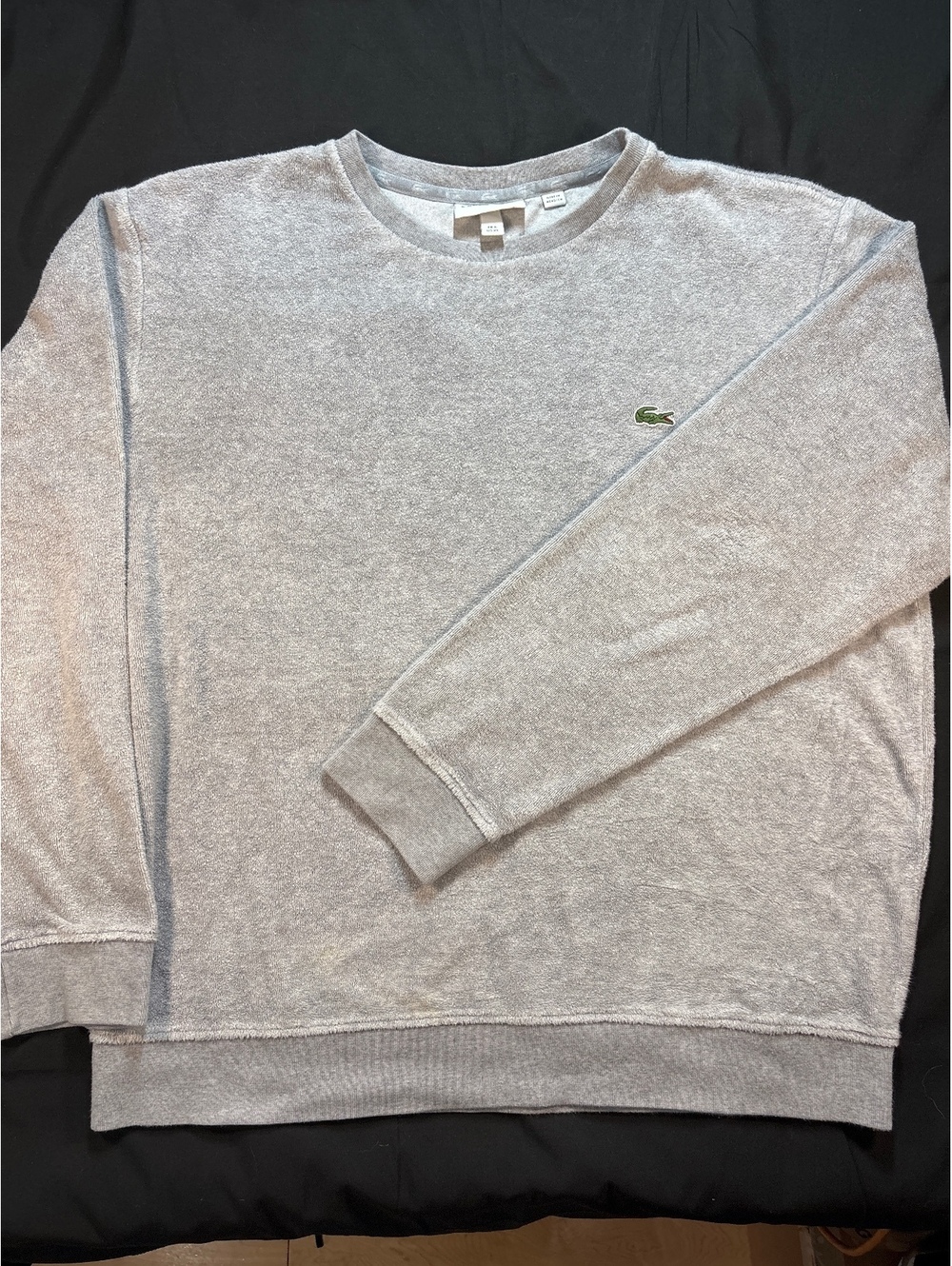 Lacoste Terry Cloth Crewneck Sweatshirt Mens XL